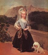 Francisco de Goya Portrait of Maria Teresa de Borbon y Vallabriga oil painting reproduction